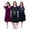 Set1, variant on FEREMO 3 Pack Nightgowns for Women Plus Size V Neck Printed Sleepwear Loose Comfy Night Gown