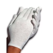 CARA 100% Dermatological Cotton Gloves, Medium