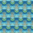 thumbnail image 1 of Ahgly Company Machine Washable Indoor Square Transitional Glacial Blue Ice Blue Area Rugs, 4' Square, 1 of 7