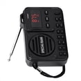 thumbnail image 3 of Radio Digital Portátil con Bluetooth 5.0, Receptor de Radio FM con Pantalla LED, Disco U, Tarjeta TF, Reproductor de MP3 y Altavoz A, 3 of 5