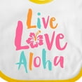 thumbnail image 4 of Inktastic Live Love Aloha Boys or Girls Baby Bib, 4 of 4