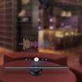 thumbnail image 3 of Miumaeov 3D Holographic Fan Hologram Fan Projector 1080P LED Light RGB Sign Bar w/Control, 3 of 9