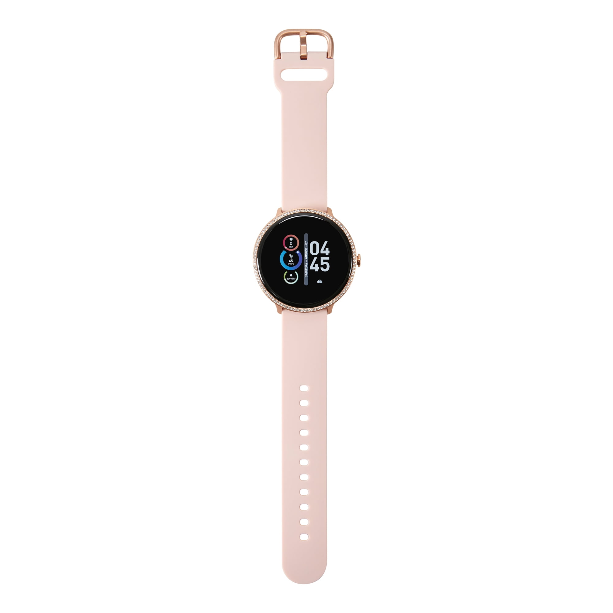Itech Fusion 2R Unisex Adult Smartwatch w/ Multi-Sport, Rosegold Stoned/Burgundy