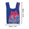 thumbnail image 4 of Unique Bargains 1 Pc Knitted Wrist Bag Cat Gift Bag Dark Blue, 4 of 5