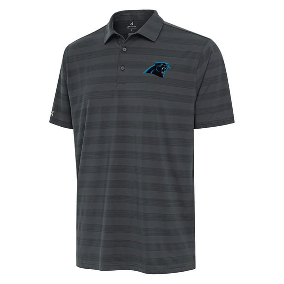 Men's Antigua Pewter Carolina Panthers  Tunnel Polo