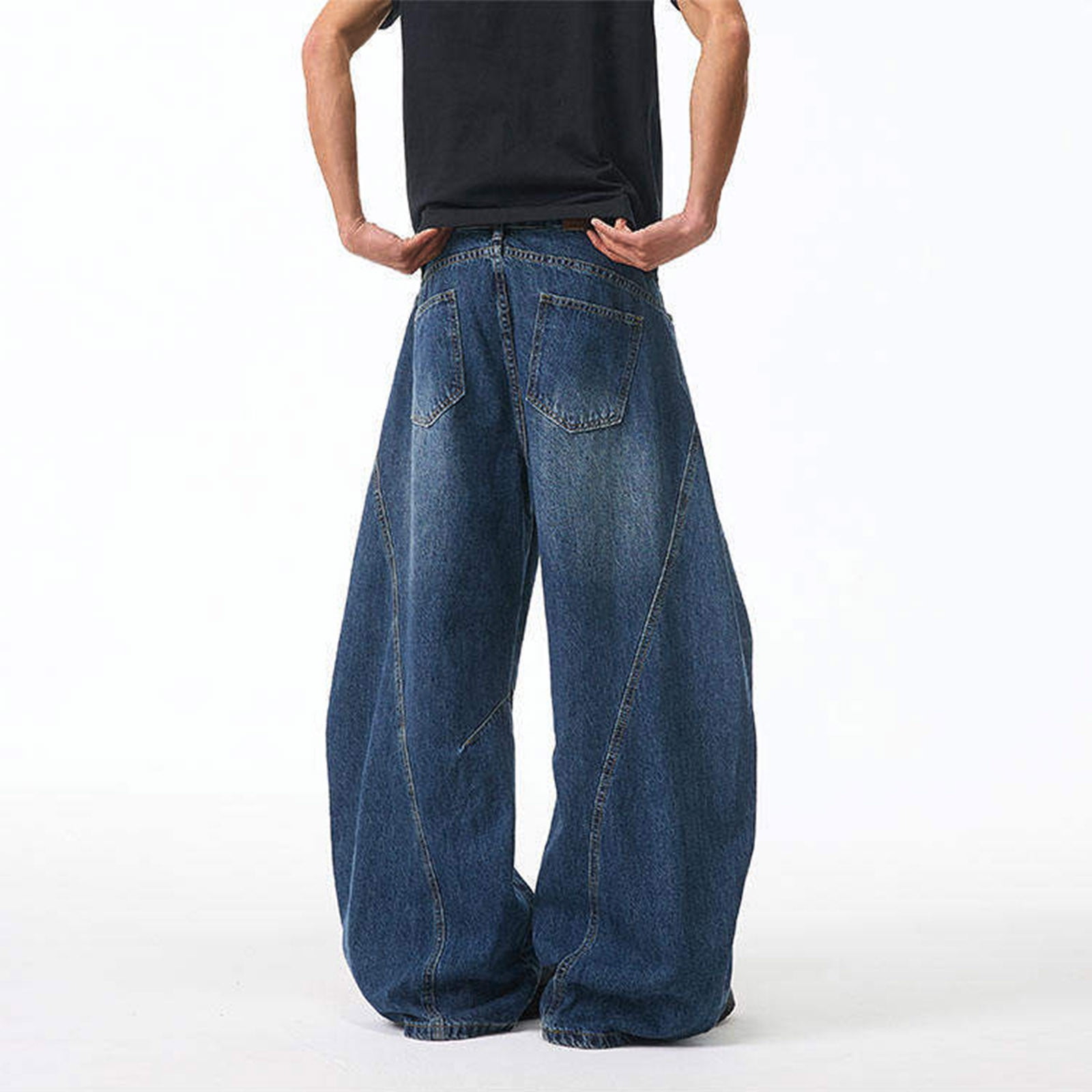 Stacked Canvas Wide-Leg Pants – A$APMODE Stacked Canvas Wide-Leg
