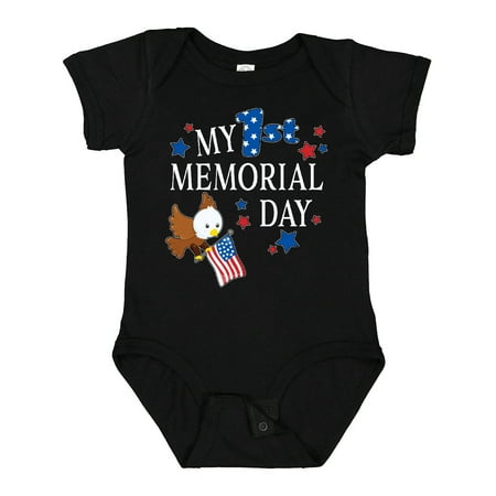 

Inktastic My First Memorial Day- Eagle Gift Baby Boy or Baby Girl Bodysuit