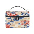 thumbnail image 2 of DIXRUYEE Train Case Cosmetics Organizer Fashion Floral Peony Dreams Printed Size: 9x6.2x6.5 in, 2 of 5