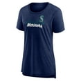 thumbnail image 2 of Women's Navy Seattle Mariners Practice Time Tri-Blend T-Shirt, 2 of 3