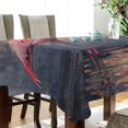 thumbnail image 3 of BZSMCE Square Tablecloth Flamingos Fall in Love Pattern Pattern Tableclothes, 3 of 9
