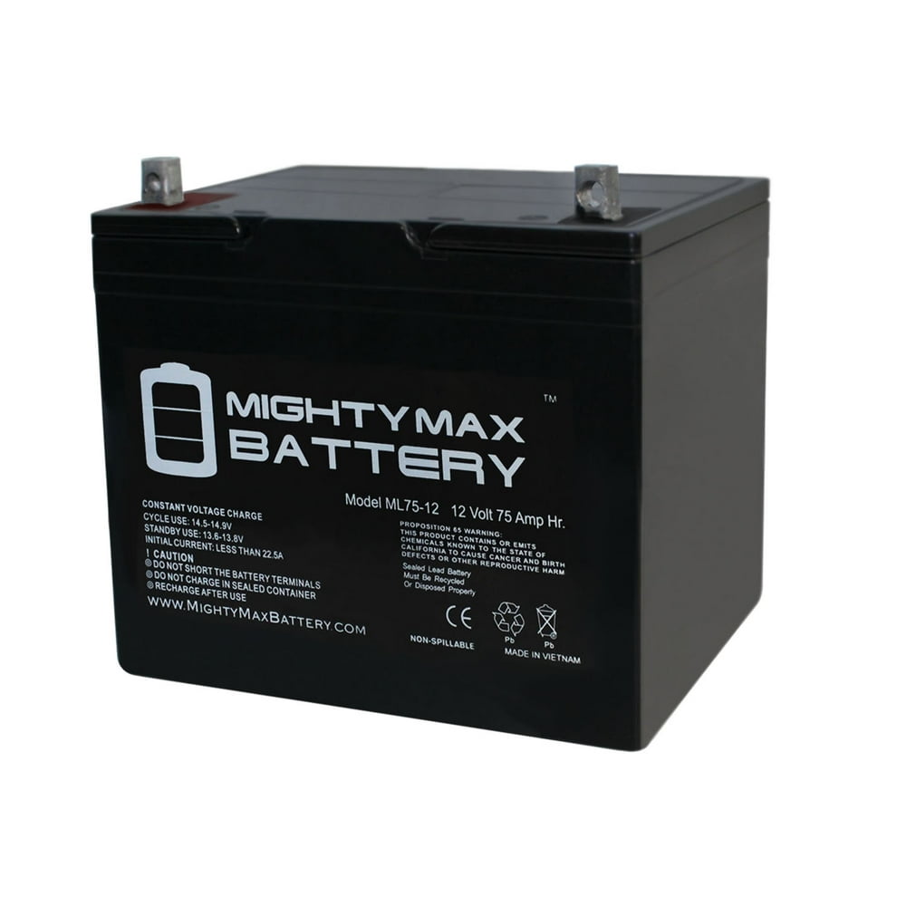 12V 75Ah Replacement Battery for AGM BCI Group 65 Car and Truck
