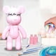 thumbnail image 1 of Kit creativo de pintura DIY Oso 23 cm rosa y blanco, 1 of 9