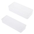 thumbnail image 3 of Rectangular Plastic Clear Storage Box Jewelry Container for Case Bead Organize, 3 of 4