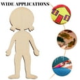 thumbnail image 6 of TINKSKY 50Pcs Kids Wood Cutouts Boy Girl Cutouts For Diy Activities And Creative Crafts At Parties, 6 of 8