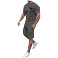thumbnail image 3 of Playeras De Compresión, Traje De Moda Para Hombre, Camiseta De Manga Corta Con Estampado De Coco De Verano, Pantalones Cortos, Transpirables, Relajantes, Para Vacaciones, Uso Diario, 3 of 7