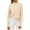 Beige, variant on Womens Ribbed Mock Neck Batwing Sleeve Sweater Knitted Pullover Sweaters