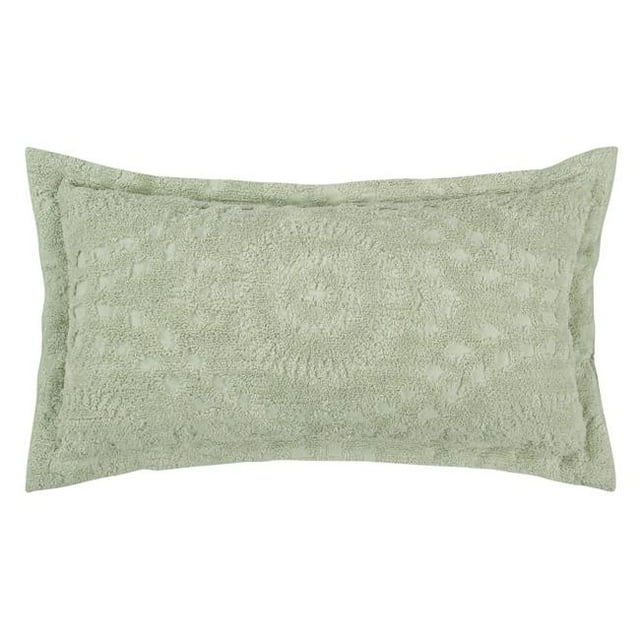 Rio Cotton Pillow Sham, Sage - King Size
