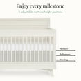 thumbnail image 5 of Evolur Loft Antilia Mid Century 4-in-1 Convertible Crib, Vanilla Bean, 5 of 7