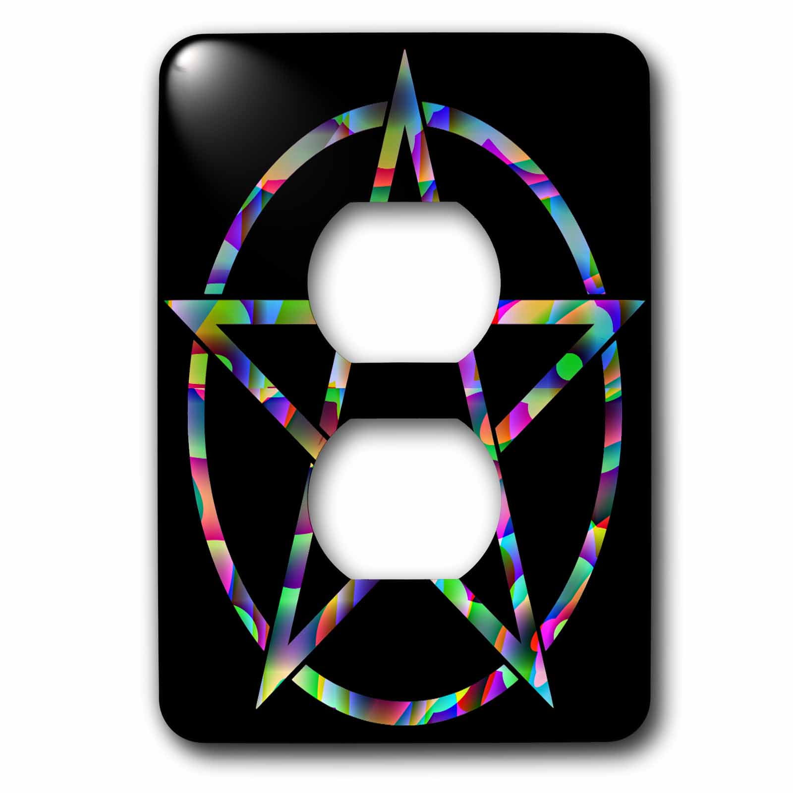 Pentagram Colorful 2 plug outlet cover lsp2836706