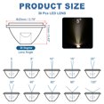 thumbnail image 2 of Uxcell 30 Degree 20mm High Power LED Lens, 30 Pcs LED Reflector Collimator Acrylic Optical PMMA Smooth Surface Lenses Focusing LED Lens for 1W LED Light Lamp Bulb Spotlight Panel, Clear, 2 of 6