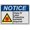 Warning Sign 3, variant on Industrial Caution Sign Crane Sign (Caution no crane loads over laser) 8 in" x 12 in" UV Resistant Indoor Outdoor Workplace Industrial Caution Warning Sign