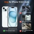 thumbnail image 4 of KOMI Magnetic for iPhone 15 Case, [Compatible with MagSafe] [15FT Military Grade Drop Protection] [2pcs Tempered Glass Screen+Camera Lens Protector] Heavy Duty Shockproof Phone Case, Magnetic Black, 4 of 5