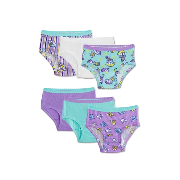Fruit of the Loom Toddler Girl Brief Underwear, 6 Pack, Sizes 2T-5T