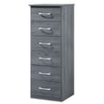 thumbnail image 2 of Glory Furniture Boston 18x16x46" Lingerie Chest, Wood Composite, Gray, 2 of 9