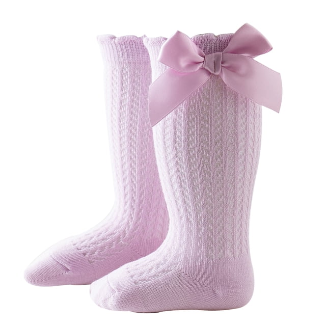 Fortune 0-2 Years Baby Girl Summer Socks Infant Solid Color Breathable Socks
