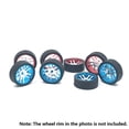 thumbnail image 5 of 8Pcs Rubber Tyre Tires Wheel for K969 K989 P929 Iw04M Iw02 Mini-Z Mini-D Mini-Q 1/28 RC Drift Racing Car, 5 of 7
