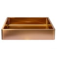thumbnail image 3 of Eden Bath EB_SS004RG Rectangular 18.7 x 15.75-in Vessel Sink w/ Rim in Rose Gold, 3 of 7