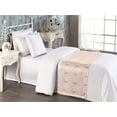 thumbnail image 2 of Art Deco Bed Runner, Shell Look Simplistic Pattern with Vintage and Classical Style Motif, Decorative Accent Bedding Scarf for Hotels Homes & Guest Rooms, Twin, Blush and Sand Brown, by Ambesonne, 2 of 3