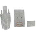 thumbnail image 2 of 100Pcs Cat6 RJ45 Connector UTP Cable Ethernet Jack 8P8C Network CAT 6 Modular Plugs with 6.5Mm RJ45 Caps, 2 of 8