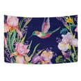 thumbnail image 4 of MYPOP Flowers And Hummingbird Tapestry Wall Hanging Decoration Home Decor Living Room Dorm 60x51 inches, 4 of 4