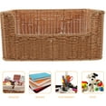 thumbnail image 3 of CHUANK Coffre de Rangement en Osier Blanc Imitation Panier Tressé Bureau en Rotin, 3 of 8