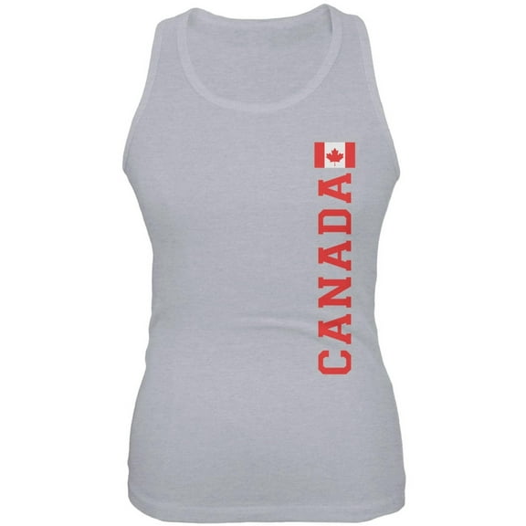 World Cup Canada Heather Grey Juniors Soft Tank Top
