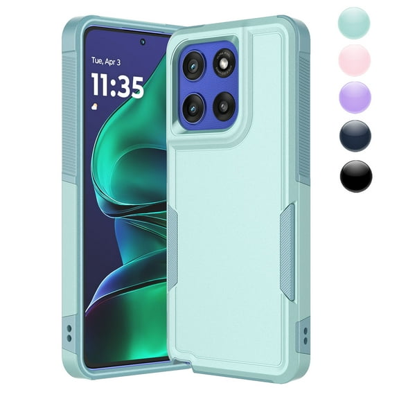 Njjex Rugged Case for Motorola Moto G Stylus 5G 2025 | Heavy Duty Shockproof Cover | Dual Layer Protective Case for 6.7" Moto G Stylus 5G 2025 - Green