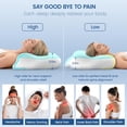thumbnail image 2 of Cervical Neck Pillow for Sleeping - Ergonomic Pillow for Side Sleeper, Contour Neck Pillow Cooling Memory Foam Pillow, 2 of 4