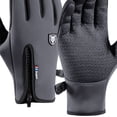 thumbnail image 4 of Guantes de nieve a prueba ajustables con cremallera Forro térmico Gris m Sunnimix Guantes de snowboard, 4 of 8