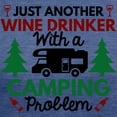 thumbnail image 3 of CafePress - Wine Drinker Camping White T Shirt - Womens Tri-blend T-Shirt, 3 of 4