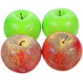thumbnail image 2 of 4pcs Fake Apples Models Artificial Apples Decorative Fruit Ornament Layout Decor Photo Prop, 2 of 3