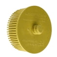 thumbnail image 2 of 2 Inch Bristle Disc Grit Abrasive Bristle Shank Attachment Disc for Remove Burr Rust Coatings On Metal Yellow, 2 of 14