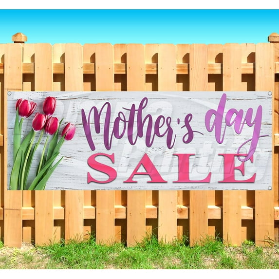 Mothers Day Sale 13 oz Vinyl Banner With Metal Grommets
