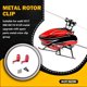 thumbnail image 2 of Vogacara Clips de Rotor de coche RC, 2 piezas, duraderos, fiables, prácticos, accesorios de actualización de Metal resistente, Kit de piezas de mejora, Kits de construcción modelo Vogacara FN001479-00, 2 of 6
