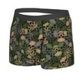 thumbnail image 2 of Bingfone Camouflage Skulls Men's Underwear - Casual Stretch Boxer Briefs-Small, 2 of 9
