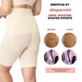 thumbnail image 5 of Pantalones cortos moldeadores de talle alto - Fajas moldeadoras para mujer Control de barriga Tallas pequeñas a grandesChocolate4X-Large Plus esquí esquí Gafas de esquí, 5 of 5
