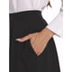 thumbnail image 5 of Falda Midi Plisada de Cintura Alta A Línea para Mujeres INSPIRE CHIC S Negra, 5 of 7