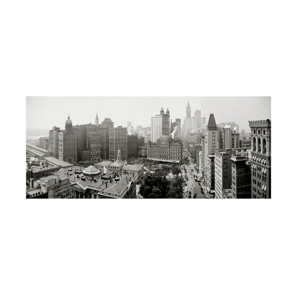 Print Collection 'City Hall Panorama New York' Canvas Art