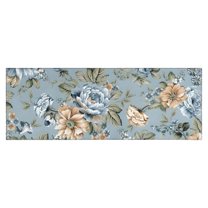 Pioneer Flower Floral Print Pattern Kitchen Rug Mat,Kitchen Runner Rugs Non Skid Washable,Decorative Kitchen Floor Mats for Kitchen,Sink,Laundry,17"X47"