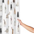thumbnail image 4 of Cat Shower Curtain Funny Cats Shower Curtains for Bathroom Cartoon Fun Kittens Waterproof Polyester Fabric Bathroom Decor Curtain with Hooks 72x72 Inches, 4 of 6